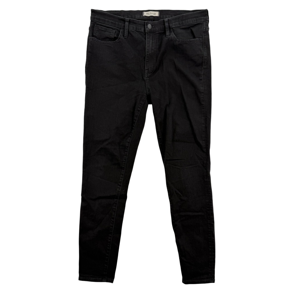 Madewell Jeans Womens 32 Black Roadtripper‎ Skinny Stretch Supersoft Zip Fly